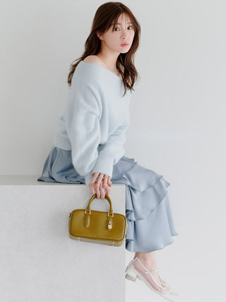 Fox Alpaca Off-Shoulder Pullover