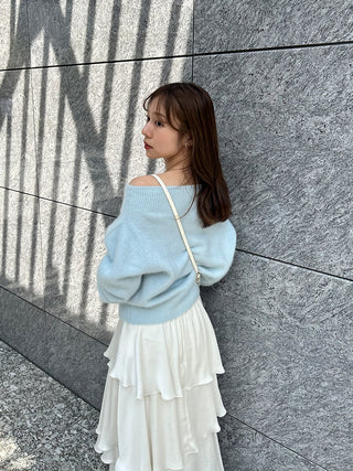 Fox Alpaca Off-Shoulder Pullover