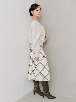 Fox Alpaca Off-Shoulder Pullover