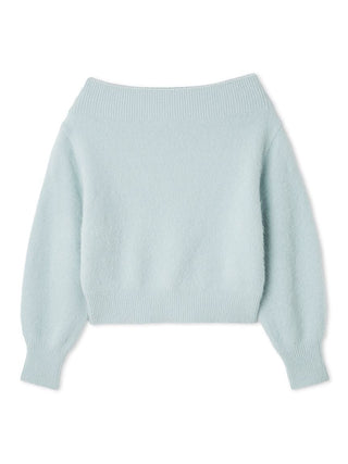 Fox Alpaca Off-Shoulder Pullover
