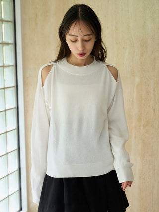 Cold Shoulder Knit Pullover