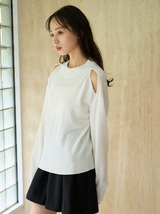 Cold Shoulder Knit Pullover