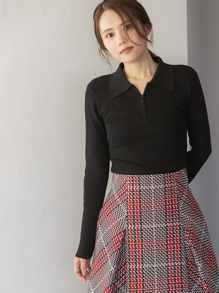 Half-Zip Polo Knit Pullover