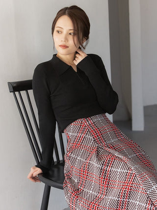 Half-Zip Polo Knit Pullover