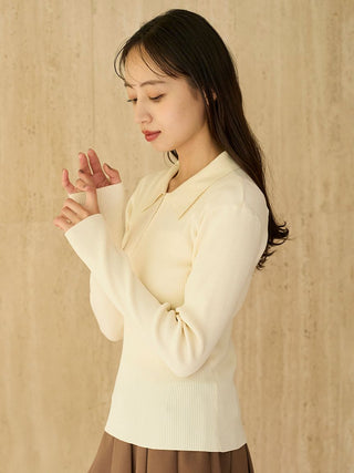 Half-Zip Polo Knit Pullover