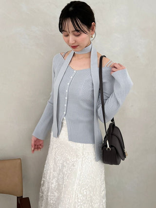 Knit Pullover with Tie