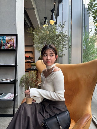 Knit Pullover with Tie