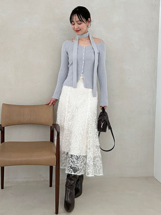 Knit Pullover with Tie