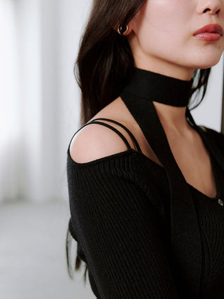 Knit Pullover with Tie