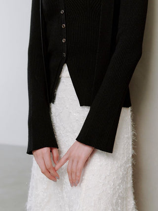 Knit Pullover with Tie