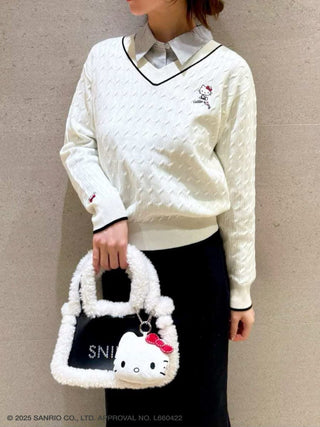 [HELLO KITTY]Cable Pullover