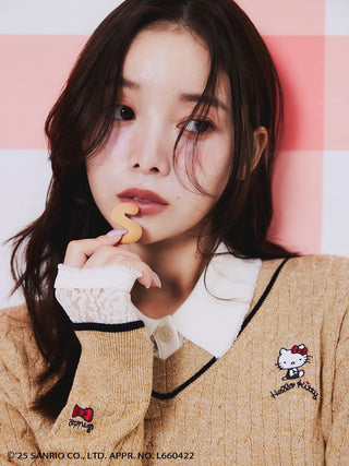 [HELLO KITTY]Cable Pullover