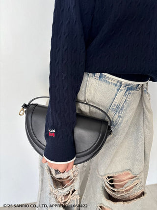 [HELLO KITTY]Cable Pullover