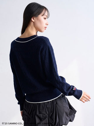 [HELLO KITTY]Cable Pullover