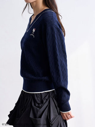 [HELLO KITTY]Cable Pullover