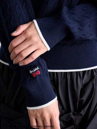 [HELLO KITTY]Cable Pullover