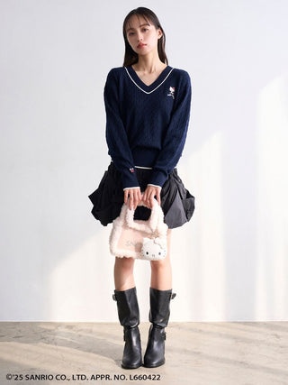 [HELLO KITTY]Cable Pullover