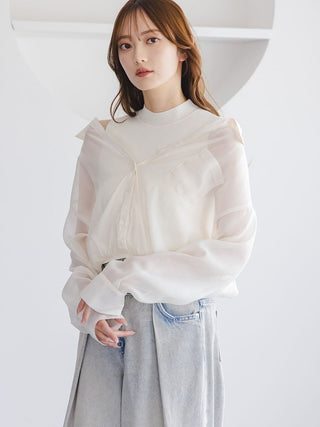 Sustainable Sheer Shirt Docking Pullover