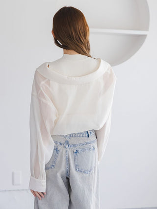 Sustainable Sheer Shirt Docking Pullover
