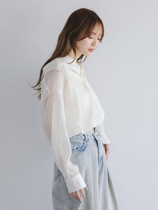 Sustainable Sheer Shirt Docking Pullover
