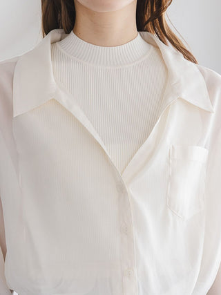 Sustainable Sheer Shirt Docking Pullover