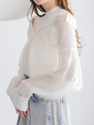 Sustainable Sheer Shirt Docking Pullover