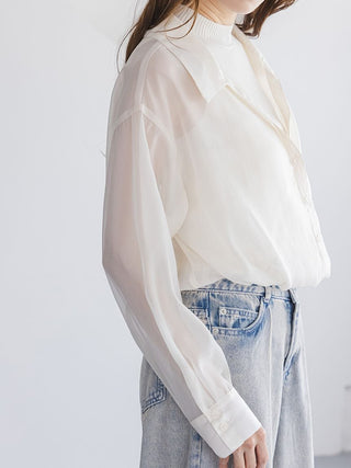 Sustainable Sheer Shirt Docking Pullover