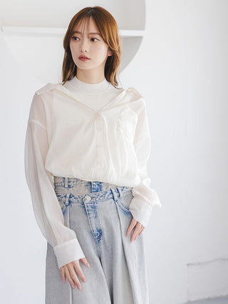 Sustainable Sheer Shirt Docking Pullover