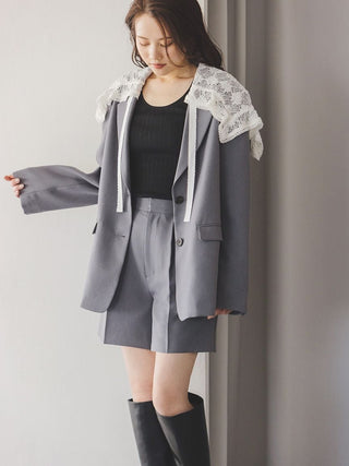 U-Neck Simple Rib Knit Pullover