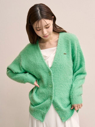 LACOSTE Lame Knit Cardigan