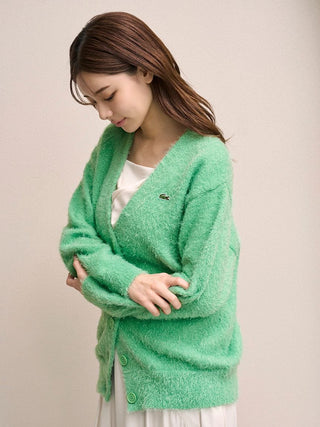 LACOSTE Lame Knit Cardigan