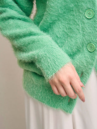 LACOSTE Lame Knit Cardigan