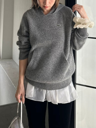LACOSTE Knit Hoodie