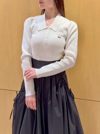 LACOSTE Ribbed Polo Knit