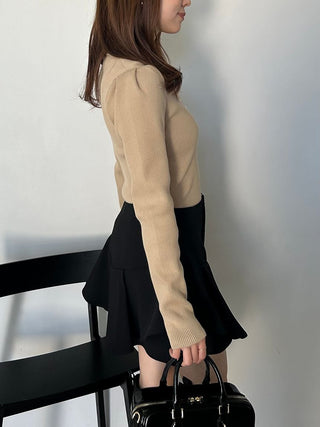 LACOSTE Ribbed Polo Knit