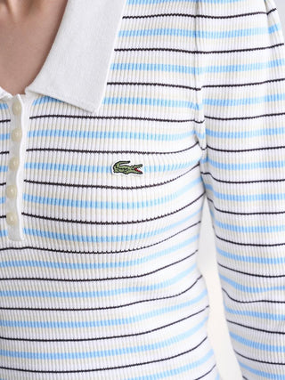 LACOSTE Ribbed Polo Knit