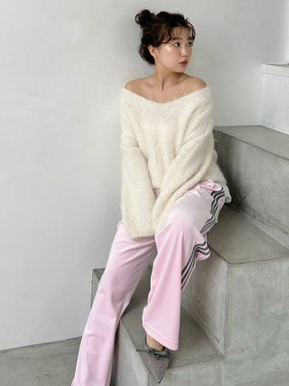 [HIGH QUALITY COLLECTION] Suri Alpaca V-neck pullover