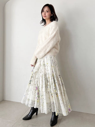 [HIGH QUALITY COLLECTION] Suri Alpaca V-neck pullover