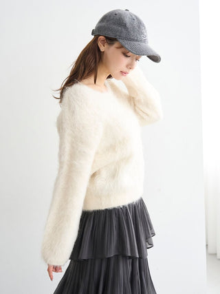 [HIGH QUALITY COLLECTION] Suri Alpaca V-neck pullover