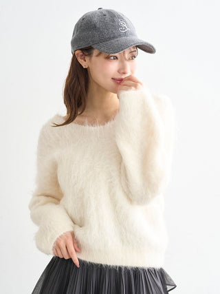 [HIGH QUALITY COLLECTION] Suri Alpaca V-neck pullover