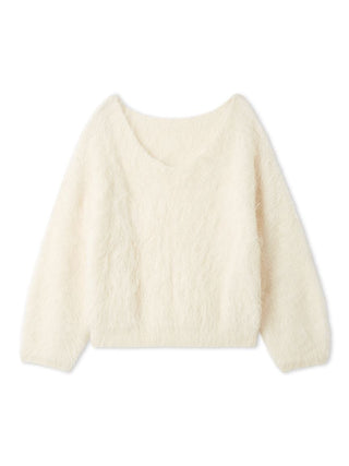 [HIGH QUALITY COLLECTION] Suri Alpaca V-neck pullover