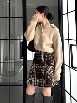 [HIGH QUALITY COLLECTION] Fox Cashmere Knit Polo