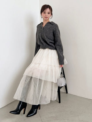 [HIGH QUALITY COLLECTION] Fox Cashmere Knit Polo