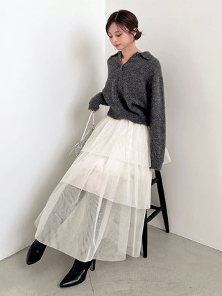 [HIGH QUALITY COLLECTION] Fox Cashmere Knit Polo