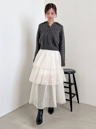 [HIGH QUALITY COLLECTION] Fox Cashmere Knit Polo