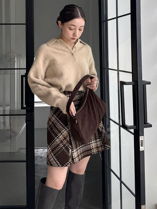 [HIGH QUALITY COLLECTION] Fox Cashmere Knit Polo