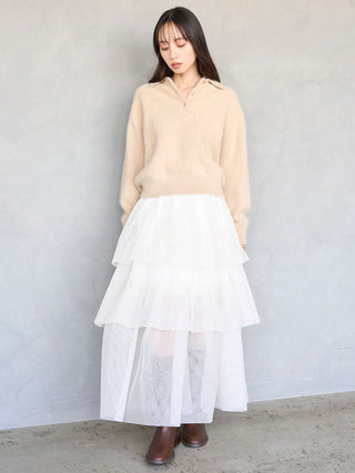 [HIGH QUALITY COLLECTION] Fox Cashmere Knit Polo