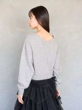 Fox jeweled cardigan