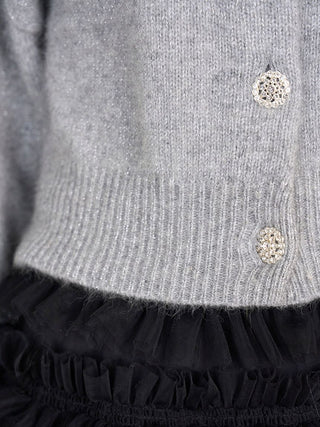 Fox jeweled cardigan