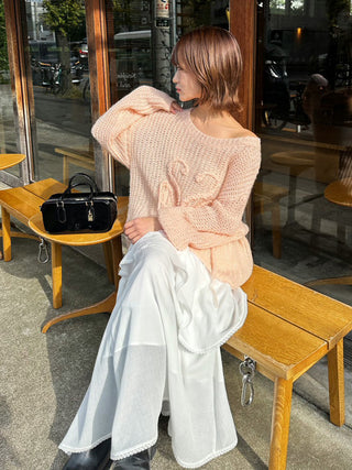 Logo Low Gauge Knit Pullover